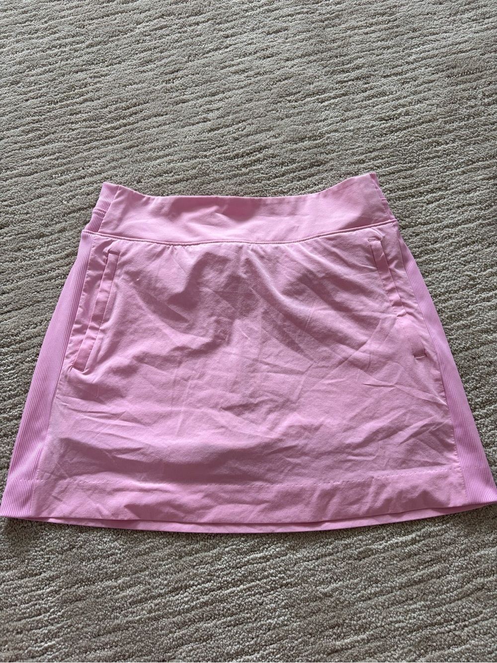 Pink Performance Mini Skirt with Side Pockets